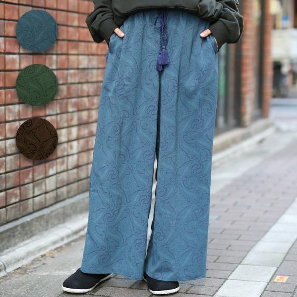 チチカカ（TITICACA） ペイズリープリントパンツ ／ ワイド パンツ