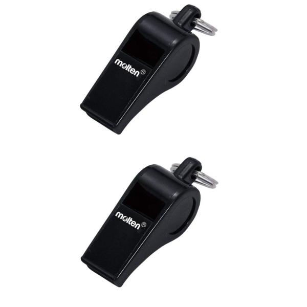 【商品名】　２個セットmolten(モルテン) ホイッスル黒 WHIBK 【商品説明】　・コルク入り・ロープ付き・入り数：2・原産国:台湾・食品衛生法適合品 【サイズ】　高さ : 2.00 cm　横幅 : 13.00 cm　奥行 : 17....