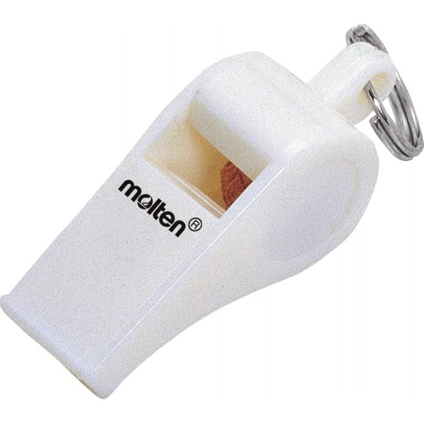 【商品名】　molten(モルテン) ホイッスル白 WHIW 【商品説明】　・コルク入り・ロープ付き・原産国:台湾・食品衛生法適合品 【サイズ】　高さ : 2.30 cm　横幅 : 8.80 cm　奥行 : 16.30 cm　重量 : 20...