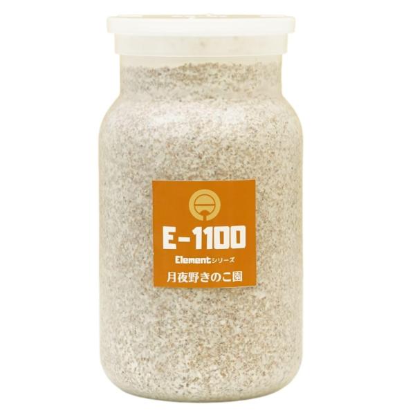 【商品名】　月夜野きのこ園 菌糸ビン E-1100 クワガタ幼虫用 【商品説明】　・オガ粉：生クヌギ50％、生コナラ50％・クワガタ幼虫用菌糸ビン！発送する段階で十分に菌がまわっており、安心して使用可能な商品をお送りいたします。・容量：11...