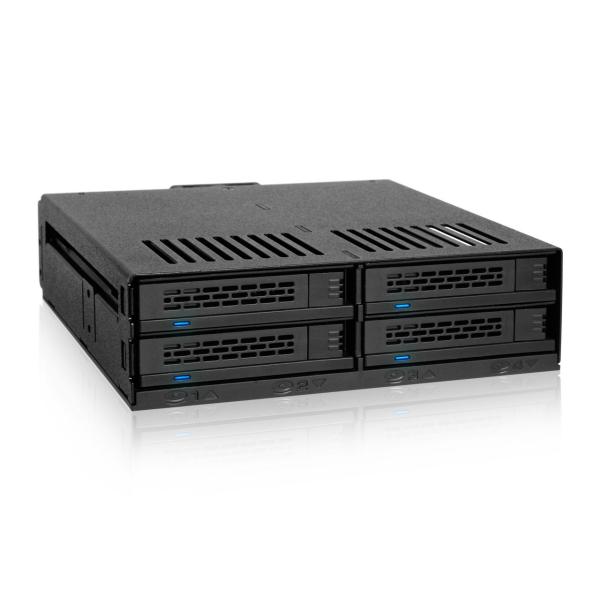 【商品名】　ICYDOCK MB324SP-B HDD &amp; SSD x 4台 搭載 可能 モジュールラック ホット スワップ 【商品説明】　・2 pin と3 pin冷却ファン対応のため市販製品と互換性を持つ・4 x 2.5" SA...