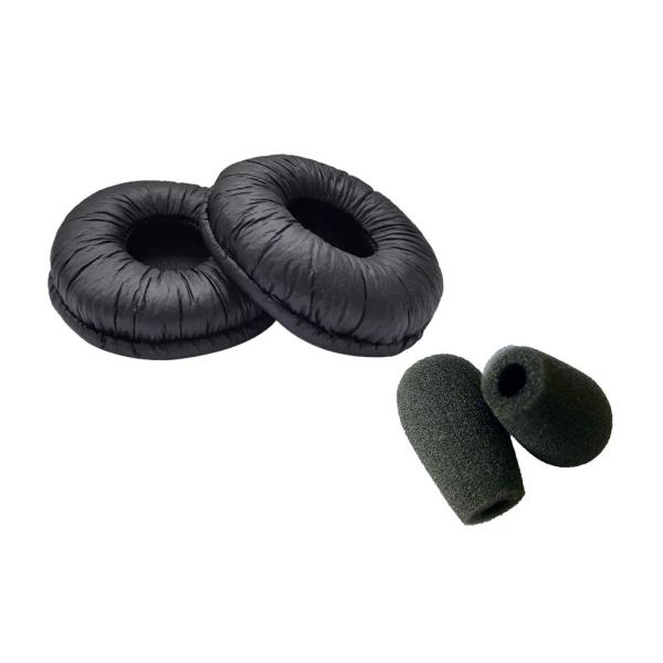 【商品名】　テレワーク用ヘッドセットVOPTECH UC308専用耳パット＆風防マイクスポンジセット (スタンダード) 【商品説明】　・VOPTECHヘッドセットUC308専用の耳パットとマイクスポンジ・こちらはスタンダードセットとなります...