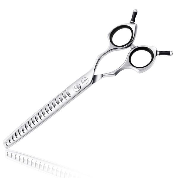 【商品名】　HASHIMOTO ペット用ハサミ、プロのペットグルーマーが使用されます (7.0” すきばさみ B) 【商品説明】　・【すきばさみ】--?毛量を減らしたい、カットラインをぼかしたい時などに使用；・【使用する】--?ペットの猫と...