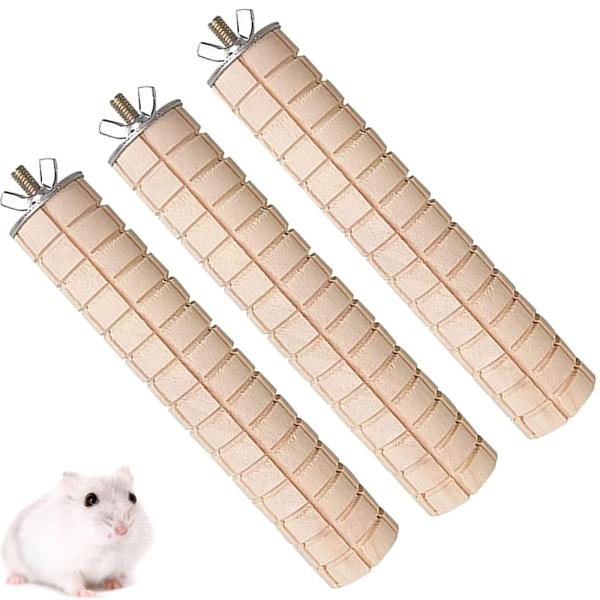 【商品名】　YFFSFDC 3点セット止まり木 ハムスター ウサギ 小動物 噛むおもちゃ 11cm ×3cmインコ 鳥のおもちゃ止まり木 ケージ用 ペッ 【商品説明】　・?【サイズ】直径約3cm、長さ約11cm。・?【セット内容】オウム 止...