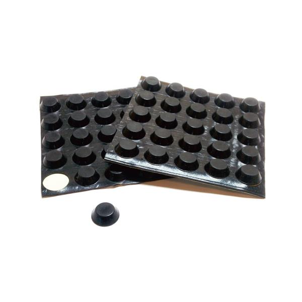 【商品名】　monofive ゴム足(50個)粘着式 13mm×4.5mm 電子機器ケース・キャビネット用 (滑り止め・減振・傷防止) MF-RUBF5 【商品説明】　・50個入で約12台分（4個/台） の機器に取付可能・機器に装着すること...