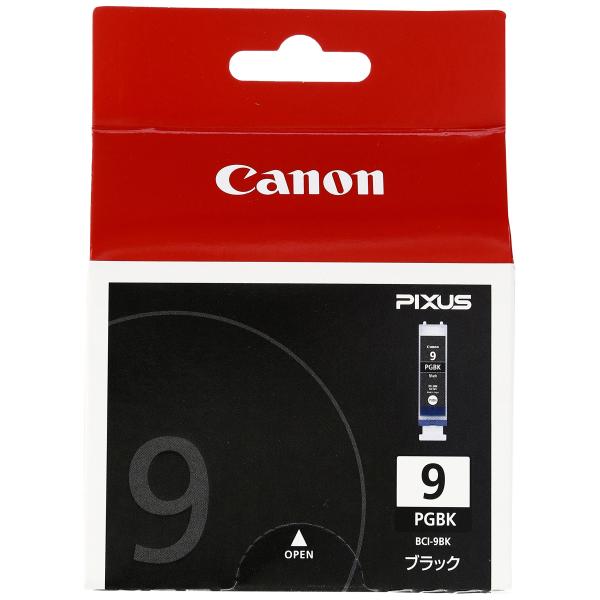 【商品名】　Canon キヤノン 純正 インクカートリッジ BCI-9 ブラック BCI-9BK 【商品説明】　・タイプ:純正・対応メーカー:キヤノン・形状:独立型・種類:顔料・色:ブラック 【サイズ】　高さ : 3.00 cm　横幅 : ...