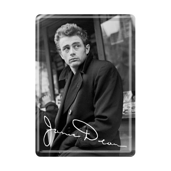 ジェームスディーン James Dean Look/ポストカード はがき (ブリキ製)