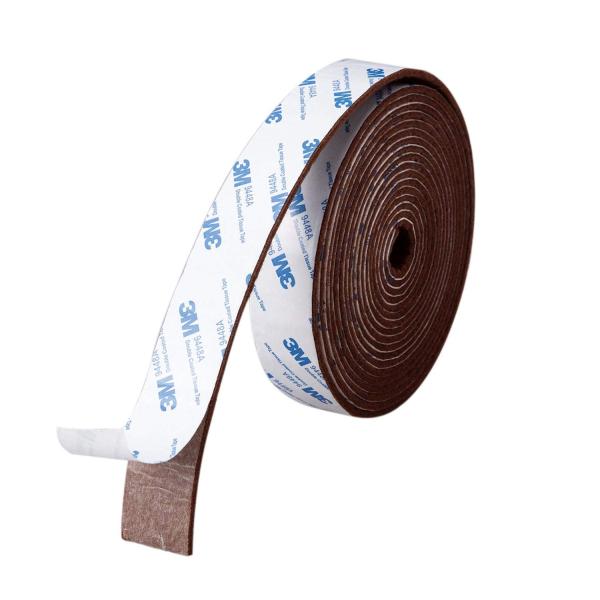 他サイト： コモライフ 床キズ防止テープ 5m 防キズ フローリング キズ防止 椅子脚 イス いす テーブル 保護 簡単カット可能 ブラウン ドア 壁の商品画像