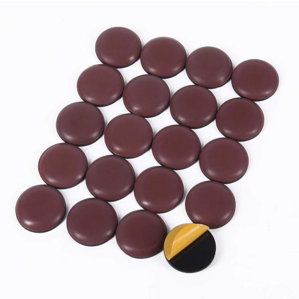 他サイト： ギノヤ 粘着家具スライダー, 20枚入り 25mm丸い家具移動パッド カーペットで楽々移動 キズ防止・防音 (コーヒー)の商品画像