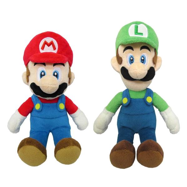 マリオ＆ルイージ(S) ぬいぐるみ2種セット座高約18cmスーパー