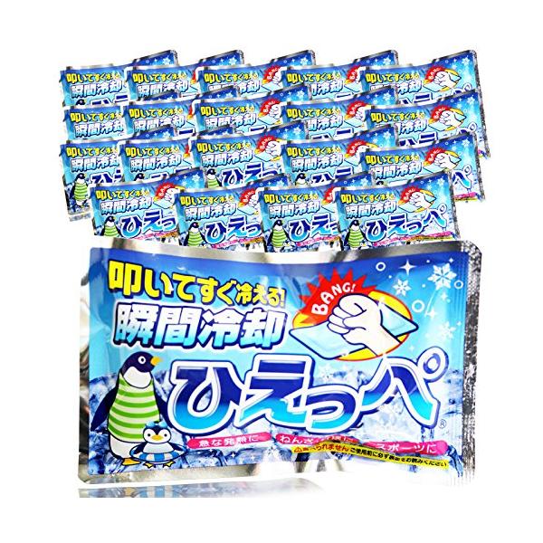 他サイト： 日本製 japan 瞬間冷却パック ひえっぺ まとめ買い20個セット 7-55-02の商品画像