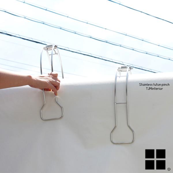劣化のし易い樹脂製に比べ、耐久性・耐候性に優れたステンレス材を使用して作られたシンプルな布団はさみです。布団ハサミ ステンレス製 ステンレス オールステンレス 布団クリップ 布団ピンチ 布団ばさみ シンプル シルバー 大木製作所 Ohki ...