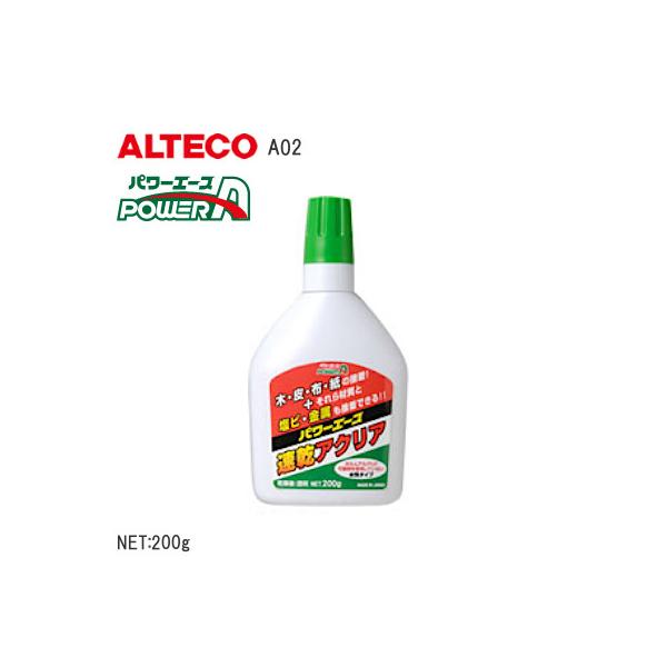 木・皮・布・紙・発泡スチロール同士の接着■メーカーアルテコ■商品名パワーエース 速乾アクリア■容量200g■用途木・皮・布・紙・発泡スチロール同士の接着※片面が多孔質材であれば、塩ビ・金属にも接着できます■特長木工はもちろん、やわらかい皮膜...