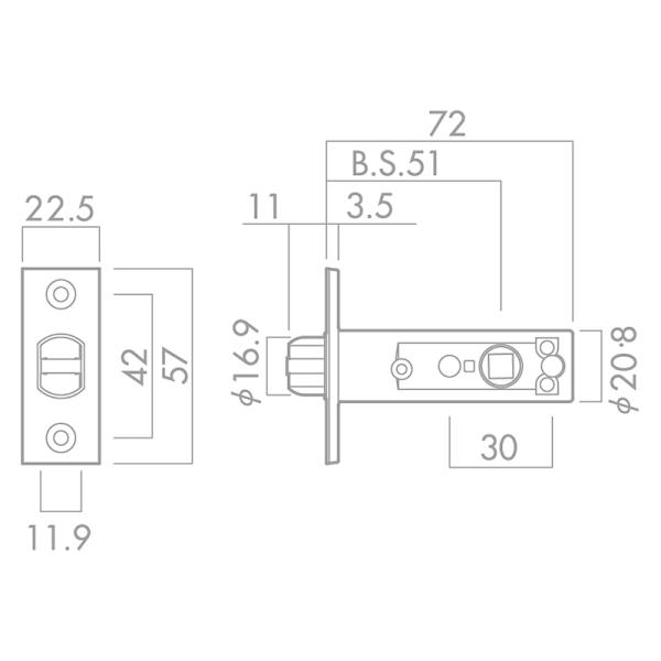 Z 7ST-51 ptg ֗p 7b` nCo[p b` obNZbg51mm `[u