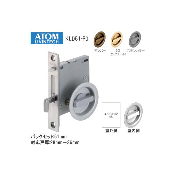 P[X KLD51-P0  ЖʃT^[ ˌ28mm`36mm obNZbg51mm   ˏ T^[^Cv ATOM AgrebN