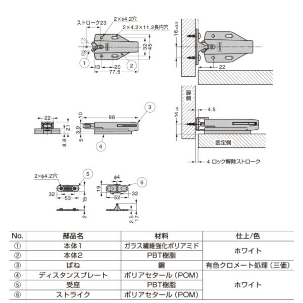 耐震ラッチ 地震対策 飛び出し防止 スガツネ プッシュラッチ MLC 耐震ラッチ 地震対策 飛び出し防止 スガツネ プッシュラッチ MLC
