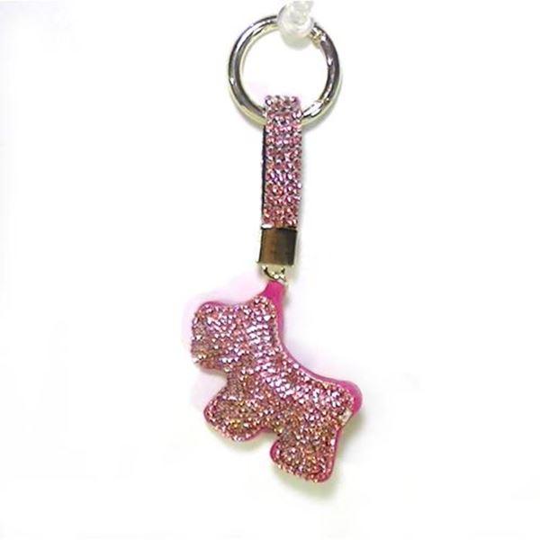 キーホルダー キーリング  １６５０円→特価 キラキラ チャーム・イヌ 0328-02