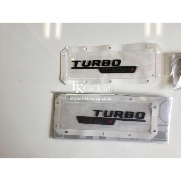 TURBO 4MATIC ブラック サイドエンブレム 純正 メルセデスベンツ : TK 