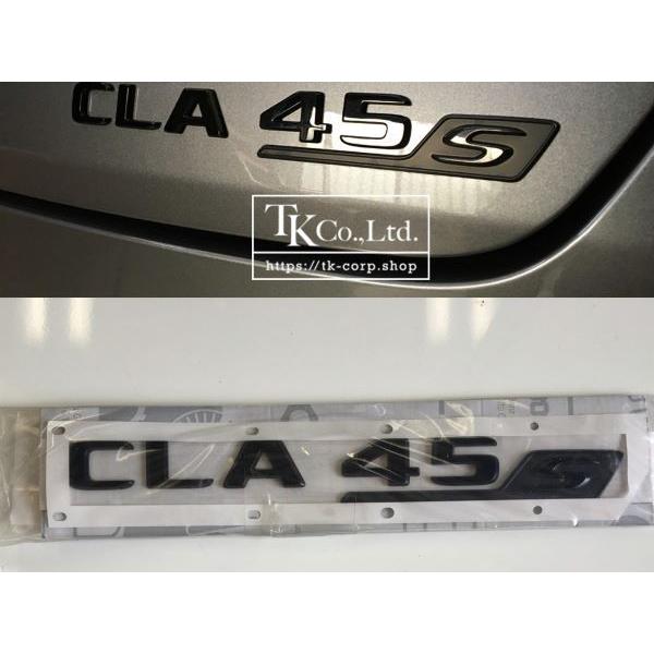 ベンツ CLA45S AMG エンブレム C118 マットブラック　艶消し黒 楽天市場】純正品 AMG CLA45S リア エンブレム ブラック CLA