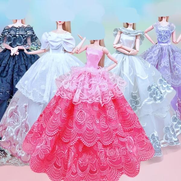 ファッションレースドール服セット ドレスパーティーガウンタンクシャツスカートコートジャケット 1/6ドールアクセサリーおもちゃ（ドールは含まれません）
