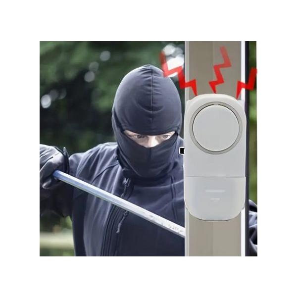 磁気センサー付 ワイヤレスドア ウィンドウアラーム 2個セット 防犯警報システム 窓 ドア ホームセーフティのための簡単な設置