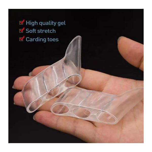 伸縮性に優れたソフトシリコン素材で作られた内反小趾対策商品です。伸縮性がありフィット性が高く、小指の付け根をやさしくカバー小指と薬指の指間に適度な間隔を保ちます。装着したまま、ストッキングや靴下も履くことができます。水洗いできるので衛生的。...