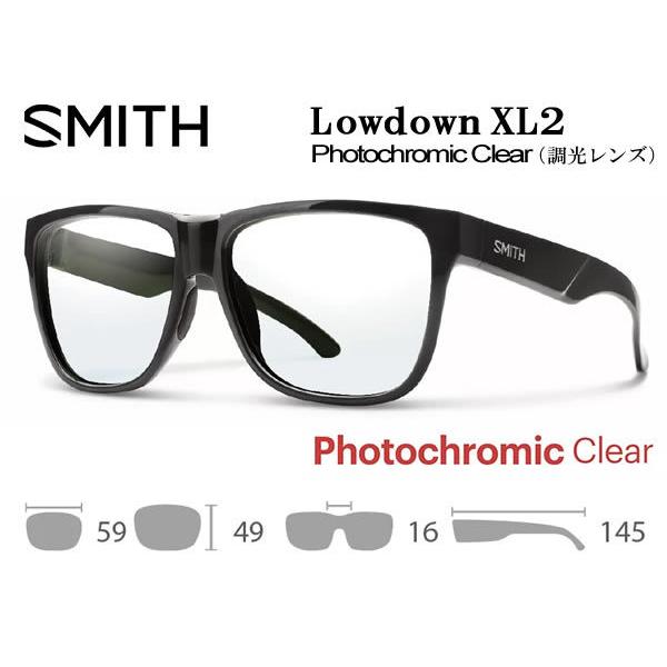 Smith lowdown XL2 調光サングラス スミス SMITH スミス ローダウンXL2 調光レンズ フレーム：Black Lowdown2