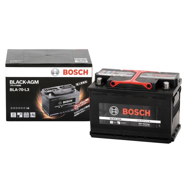 BOSCH (ボッシュ) 国産車・輸入車バッテリー BLACK-AGM BLA-70-L3 LN3