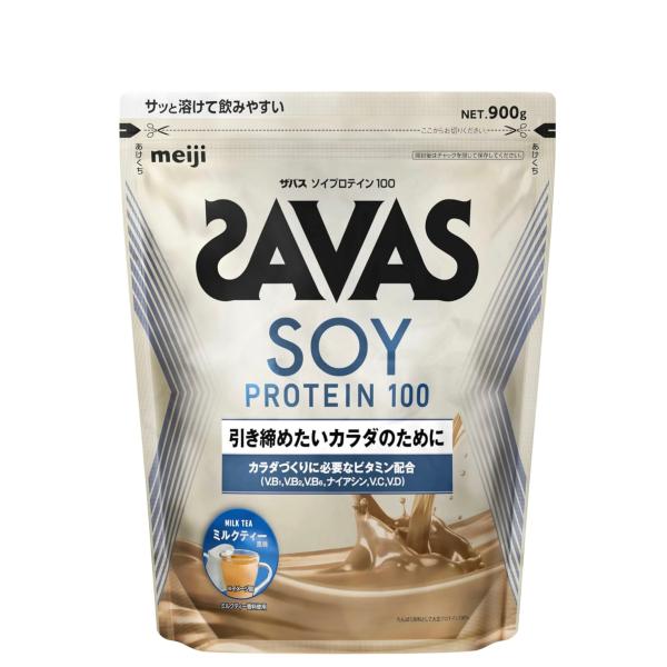 他サイト： 明治 明治　ザバス　ソイプロテイン100 ミルクティー風味　900g 新品　賞味期限2026年10月以降の商品画像