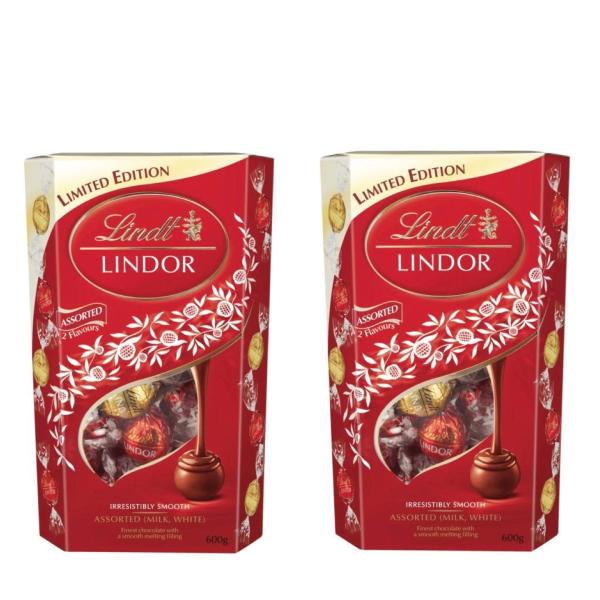LINDOR リンツ リンドール レッドアソート 大容量600グラム×2箱セット