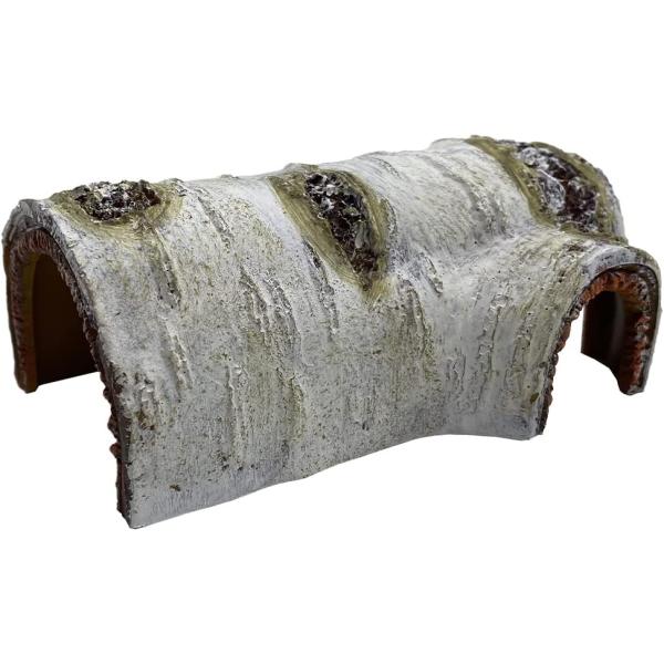 [Release date: August 19, 2022]【爬虫類の隠れ家に】爬虫類用樹脂製のシェルターになります。本物の木材そっくりの質感になっており、設置した際も雰囲気を崩すことなく環境を整えることができます。【丈夫な樹脂製】穴の中...