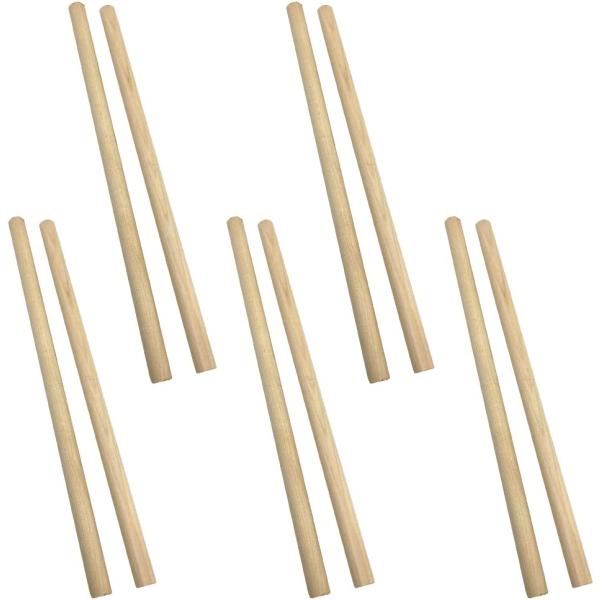 丸棒材 丸棒 木材 棒木 木の棒 白樺 手芸 DIY 芸術 バチ 10本セット 太