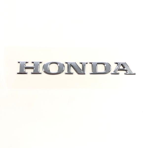ホンダＶＴ１３００ＣＸ等で装着されている純正のＨＯＮＤＡロゴ抜き文字マークです。大きさ：縦１0ｍｍ　横９０ｍｍ　　　　一文字の大きさ 縦１０ｍｍ 横 １９ｍｍ 厚さ１ｍｍ材質　：メッキ仕上げ　抜き文字表　　：立体裏　　：平面　両面テープ付き...