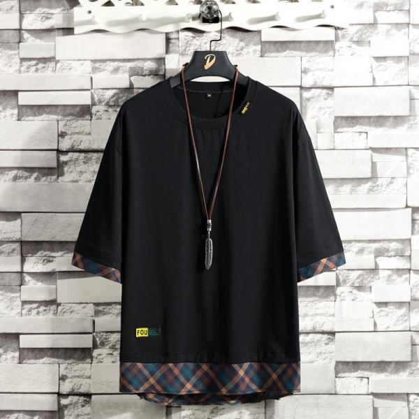 七分袖tシャツ tシャツ メンズ クルーネック 大きいサイズ カットソー スポーツ 涼しい カジュアル メンズファッション おしゃれ 春夏 通勤通学