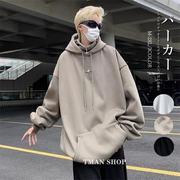 メンズ パーカー 長袖 オーバーサイズ ストリート R01349 tman_t03t549