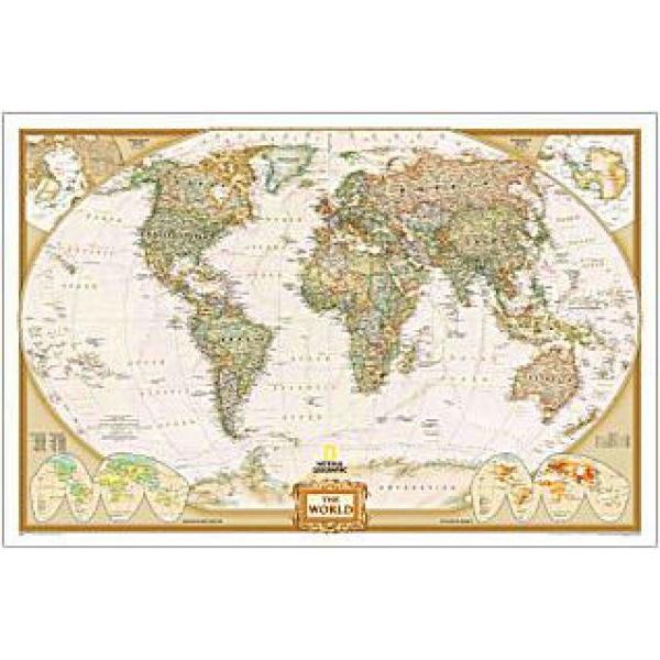 ナショナル ジオグラフィックの地図ポスター 世界地図アンティーク調 World Executive 116 5 77 5cm Buyee Buyee Japanese Proxy Service Buy From Japan Bot Online
