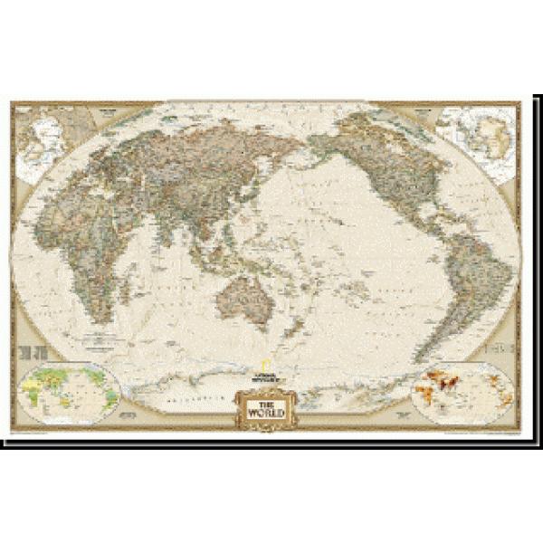 ナショナルジオグラフィック正規品 インテリアに最適な壁掛け用ポスター 世界地図太平洋中心アンティーク調 World Executive Pacific Centered 116 5 77 2cm Wm Wpe Pc T Maps 通販 Yahoo ショッピング