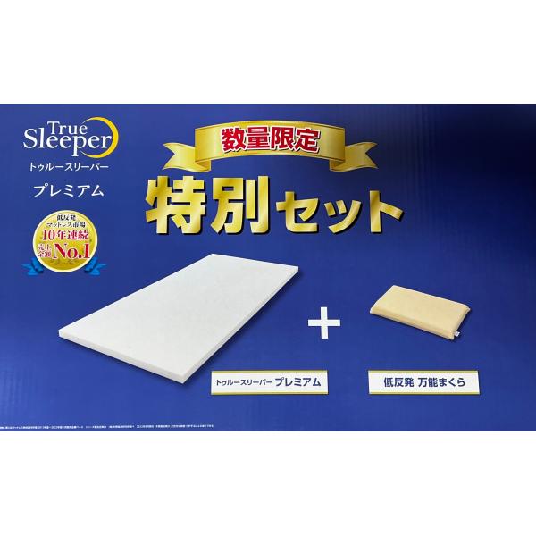 期間限定特別セット　低反発まくら付き　新品 トゥルースリーパー プレミアム 5.0 低反発マットレス シングル 専用内カバー付き 正規品