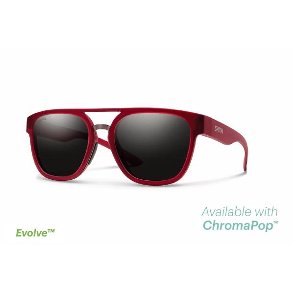 SMITH｜Agency／Matte Crystal Deep Maroon｜ChromaPop Black