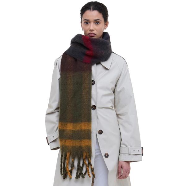 Barbour バブアー Isla Tartan Boucle Scarf Classic アイラ タータン ブークレ スカーフ LSC0293