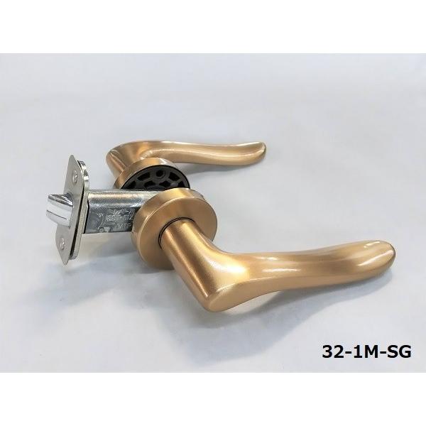 ドアノブ Giken ハイレバー交換用 32型 丸座付 空錠 サテンゴールド 8stチューブラー錠付 バックセット51ｍｍ 32 1m Sg Tmkオンラインショップ 通販 Yahoo ショッピング