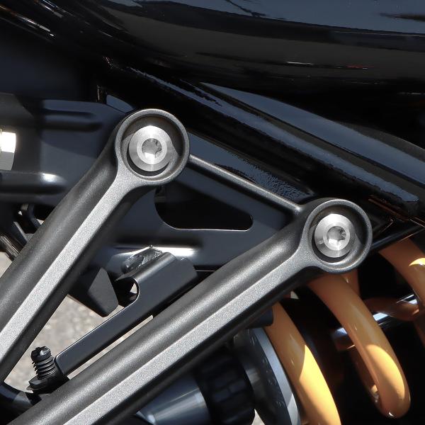TECH-MASTER (テックマスター) Z900RS / CAFE 64チタン リアステップ用ボルト 4本セット シルバー BS0012