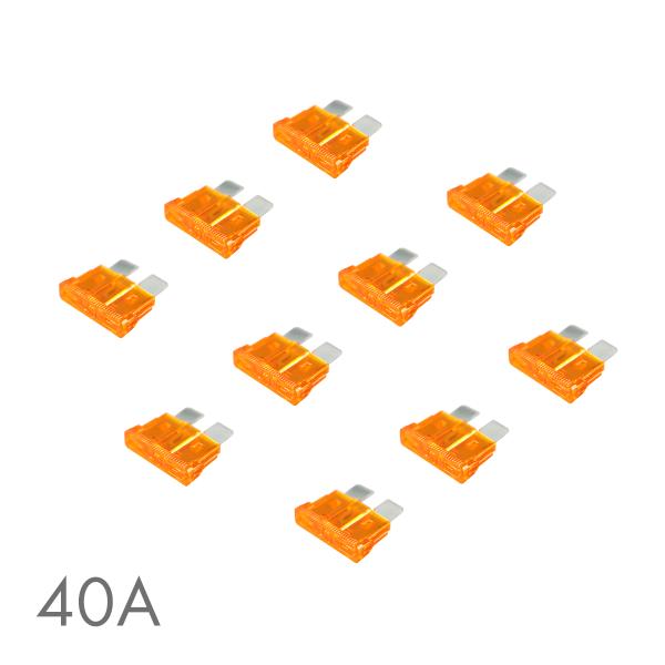 平型ヒューズ 40A 10個入りセット ブレードヒューズ IZ131