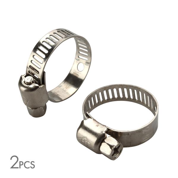 ■商品タイトル　汎用ステンレスホースバンド 幅8mm 2個セット■特徴　サビに強いステンレス製のホースバンド2個セットです。　プラスドライバーでしっかりと締め付けることができます。■セット内容　数量1で2個■適合径サイズ　　　　品番6mm〜...