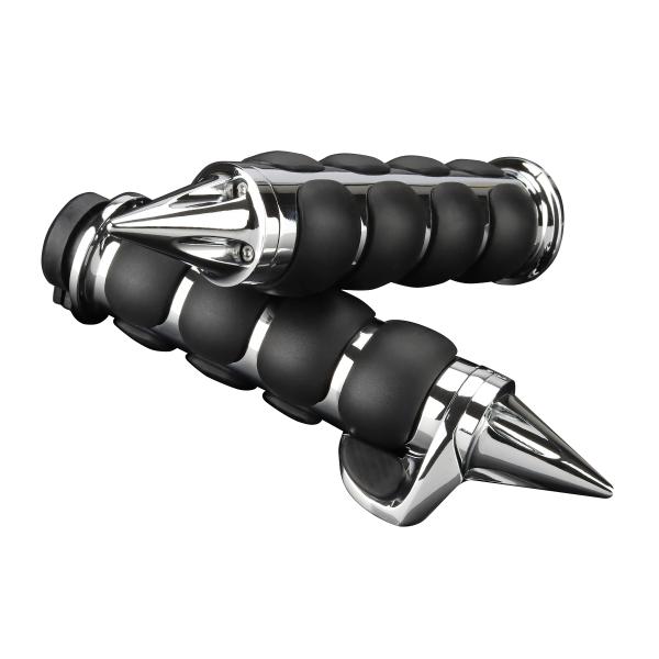 バイク用 ハンドル グリップ 1インチ レブル250 ハーレー バーエンド スロットルボス付き TYPE1 SZ580