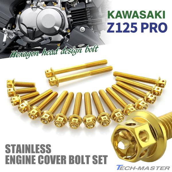 カワサキ Z125 PRO BR125 エンジンカバー クランクケース ボルト