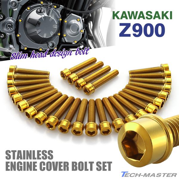 カワサキ Z900 2018年〜 エンジンカバー クランクケース ボルト