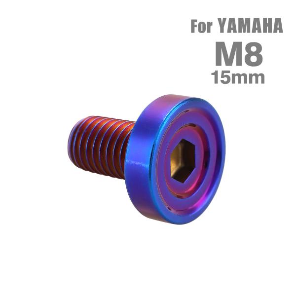 ■商品番号　TD0160■商品名　ブレーキディスク ローターボルト ヤマハ用 デザインヘッド■数量　1個売り■材質　ステンレス■頭部穴形状　六角穴付き■商品サイズ　M8×15mm P1.25 　※詳細サイズは画像参照■ネジの長さ　10mm ...