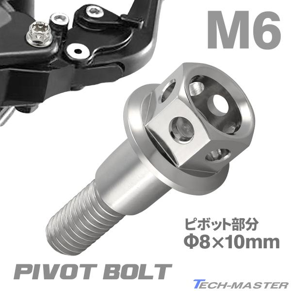 はし バイク ハンドル レバーボルト ピボットボルト Φ8×10mm M6×13mm