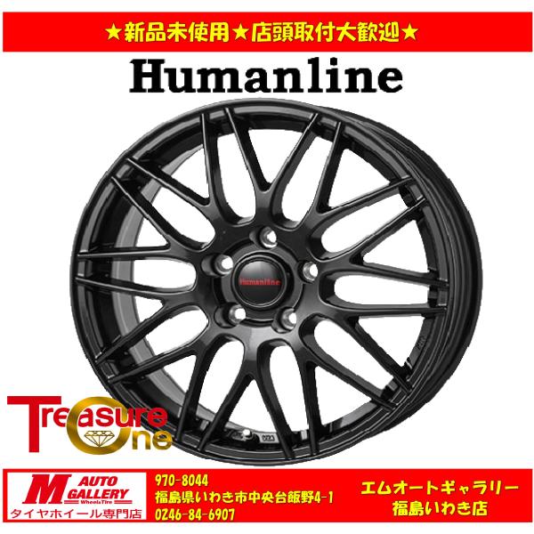 いわき 新品 ホイール4本セット1台分 ヒューマンライン MM-022 16x6.5J +48 5H114.3   ヤリスクロス等